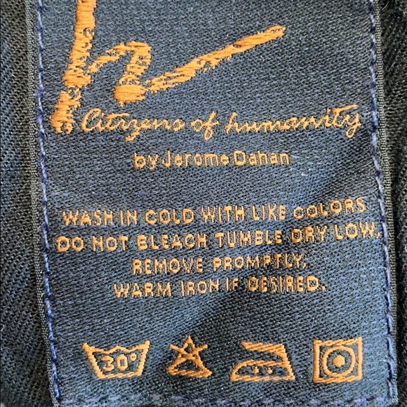 CITIZENS OF HUMANITY Ava Low Rise Strt Leg Jeans Orig Sz 31, altered smaller - Picture 15 of 15